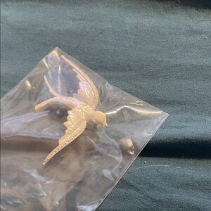 Elegant Cream Bird Brooch